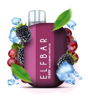 Одноразовая Pod-система Elf Bar Ri3000 Blackberry Grape ice
