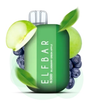 Одноразовая Pod-система Elf Bar Ri3000 Blueberry green apple